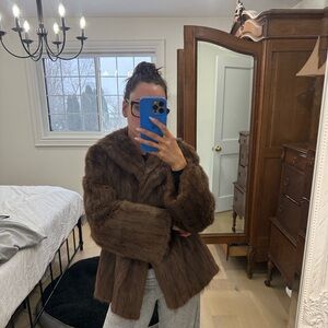Women's beaver real fur coat